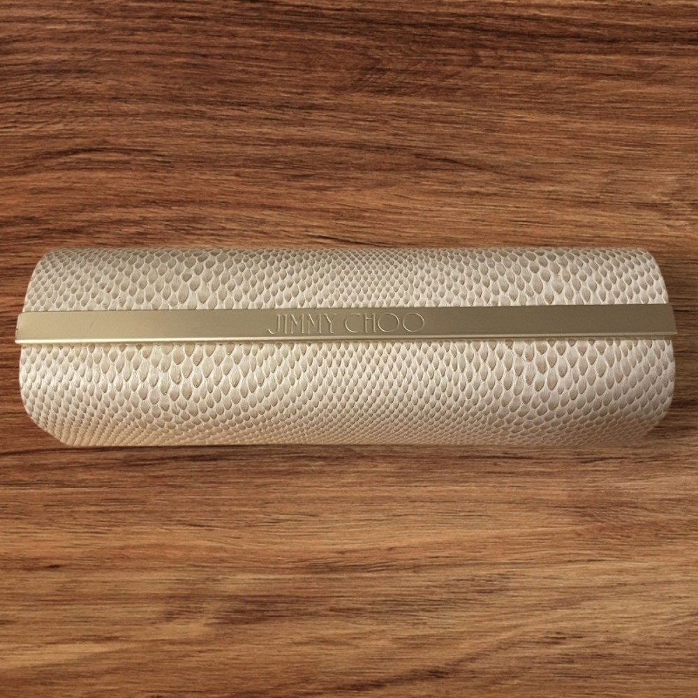 Jimmy Choo Snakeskin Hard Eyeglass Case